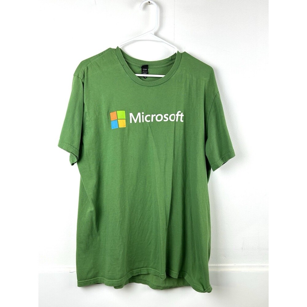 Green Microsoft Logo Tshirt XL